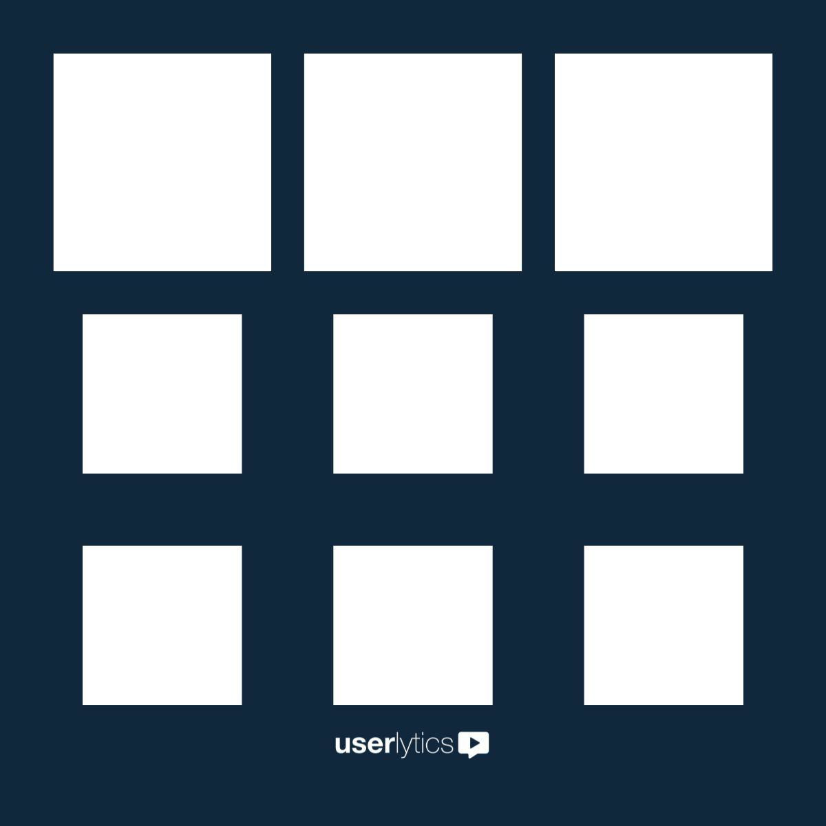 In this example, the larger content boxes at the top suggest that the information within them is more important compared to the others. This exemplifies the principle of Similarity at work: the human mind tends to link elements that possess similar visual characteristics.