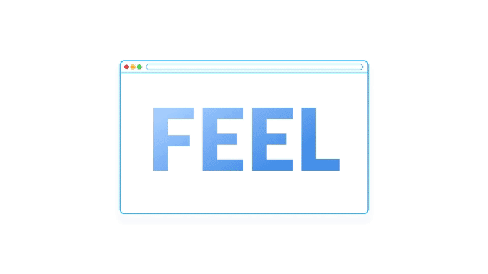 Animation Gif image of User testing platform Userlytics, focusing on the theme of feeling.