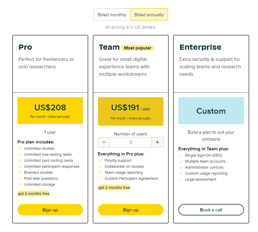 Optimal Workshop pricing plans