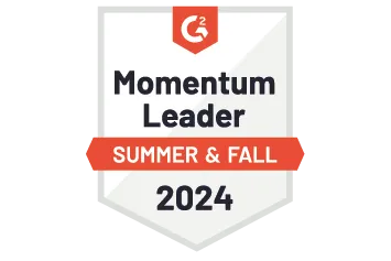 Badge g2 Momentum Leader summer & fall 2024