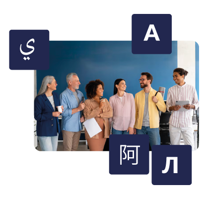 "Many people from different places with different languages.