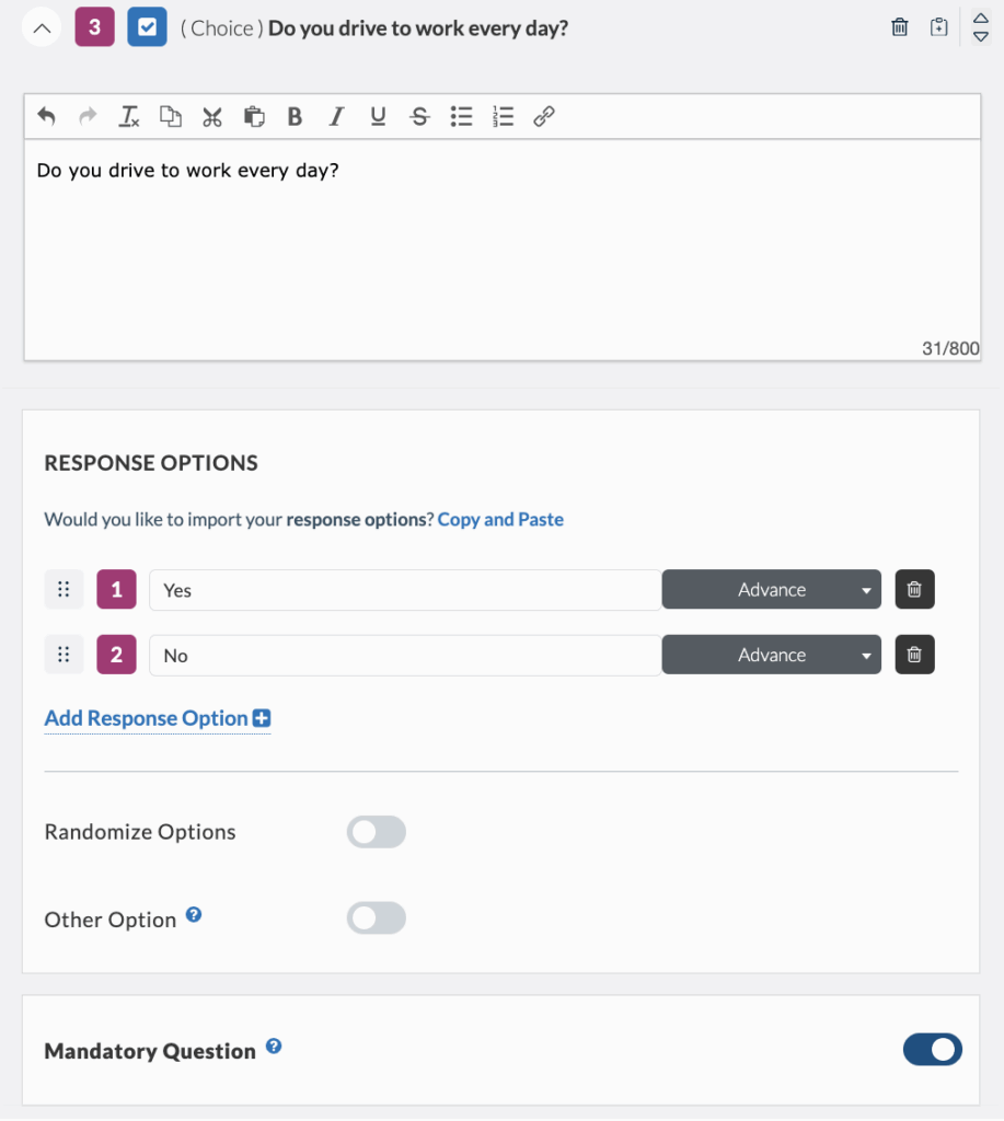 Userlytics Platform - avoid yes/no choices.