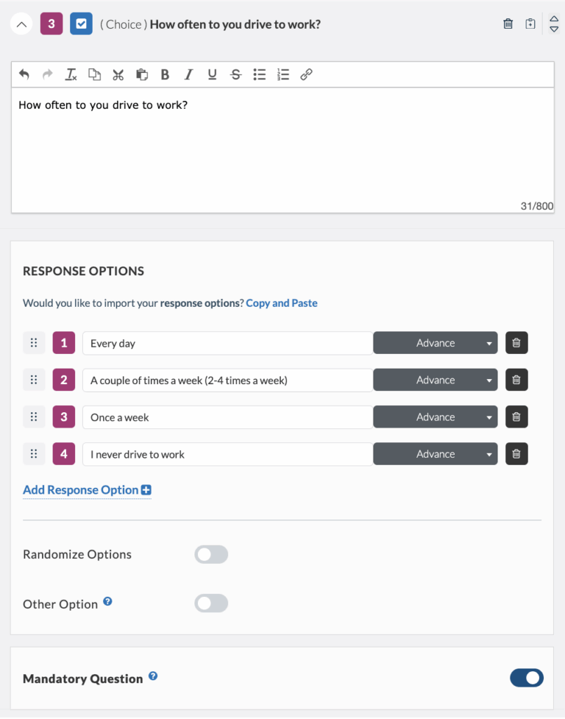 Userlytics Platform - give multiple answer options