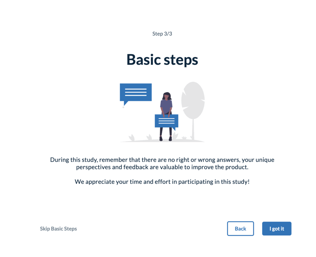 Userlytics - basic steps