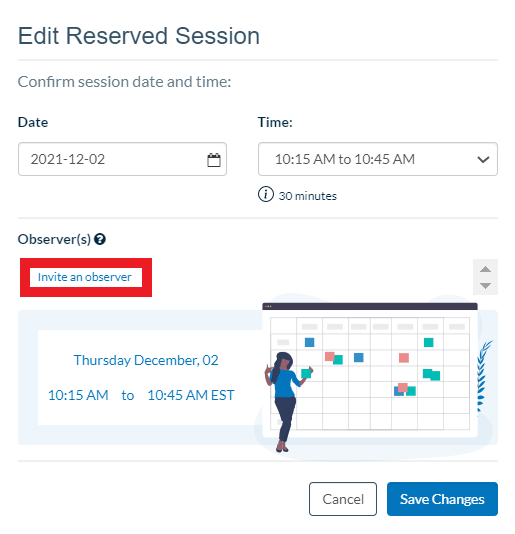 Userlytics - invite an observer