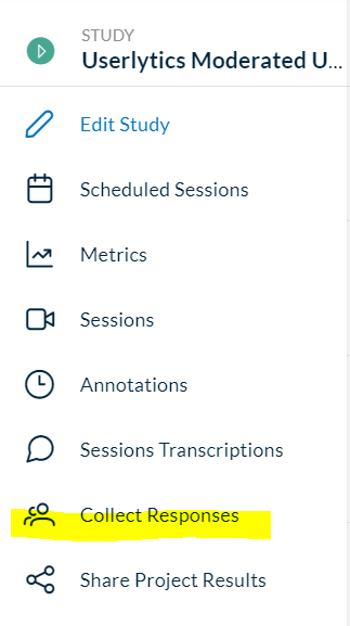 Userlytics - collect responses