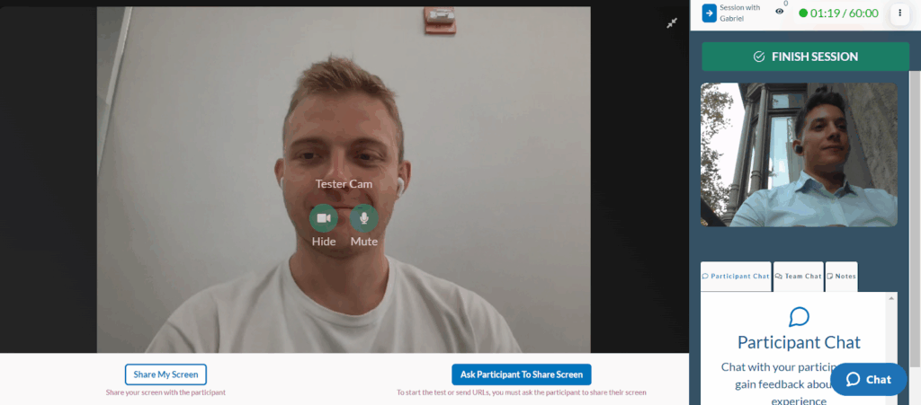 Userlytics moderated testing web recorder