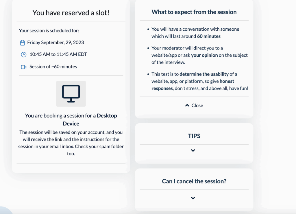 Userlytics - what to expect from the moderated session