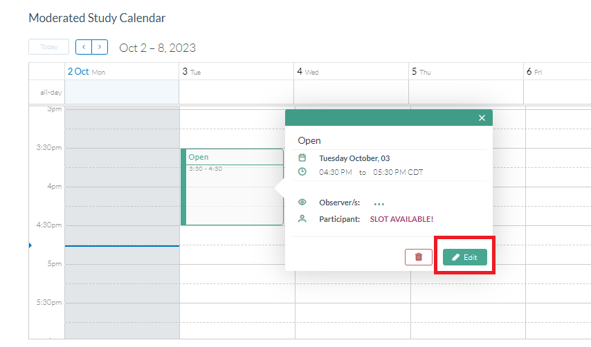 Userlytics Platform - adding an observer