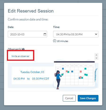 Userlytics Platform - how to invite an observer.