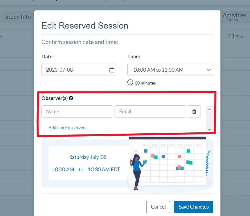 Userlytics - add obervers