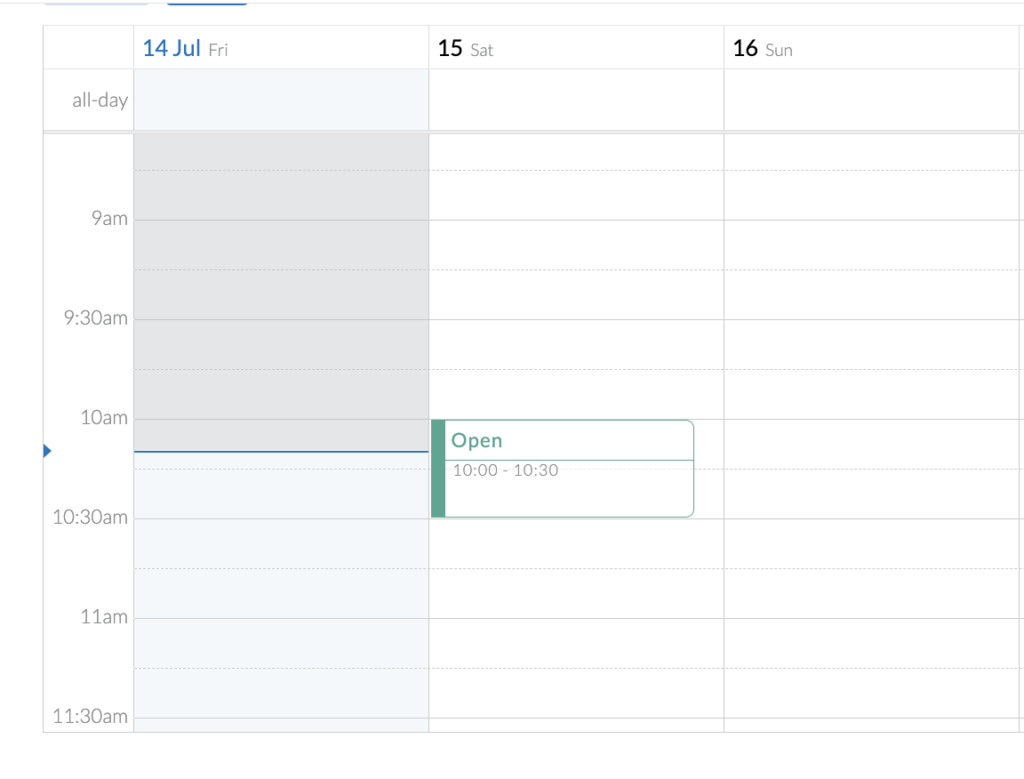 Userlytics Platform - calendar view
