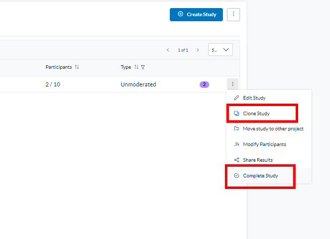 Userlytics Platform - editing screener of an already launched study.