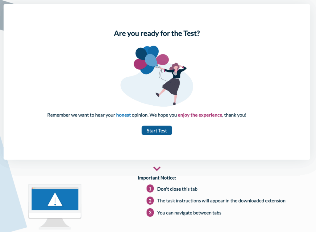 Overlay Web Recorder - Start Test