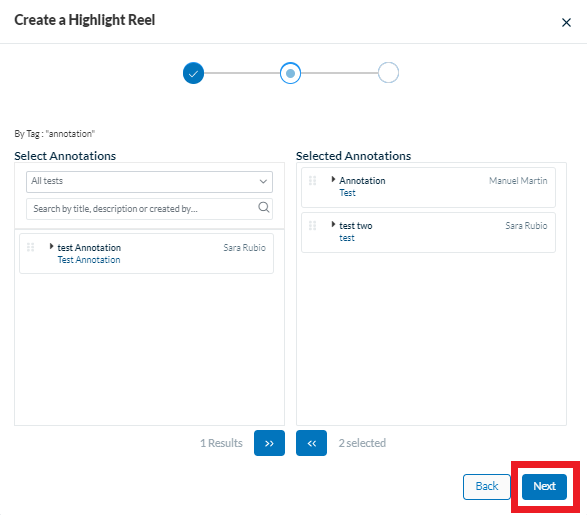 Userlytics - How to Create and Share Test Annotations - next button