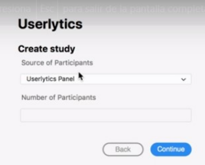 Launch a UX Study from within Adobe Xd - choose source of participants