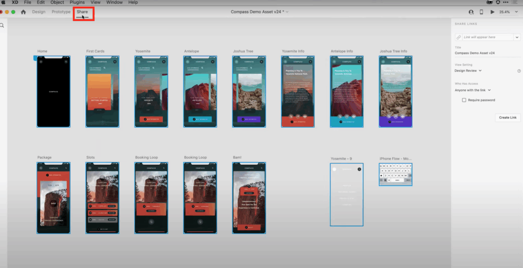Prototypes Compatible with Userlytics - Obtain public prototype URL on Adobe XD