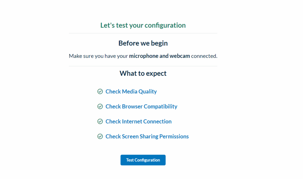 Enable Screen Share on Windows - Test configuration