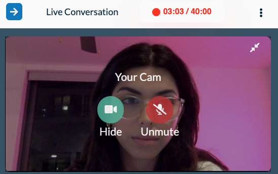 Live Conversation Guide for Testers - Unmute mic