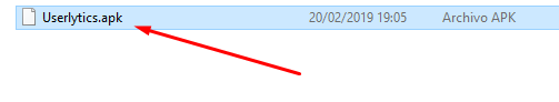 Selecting Userlytics.apk