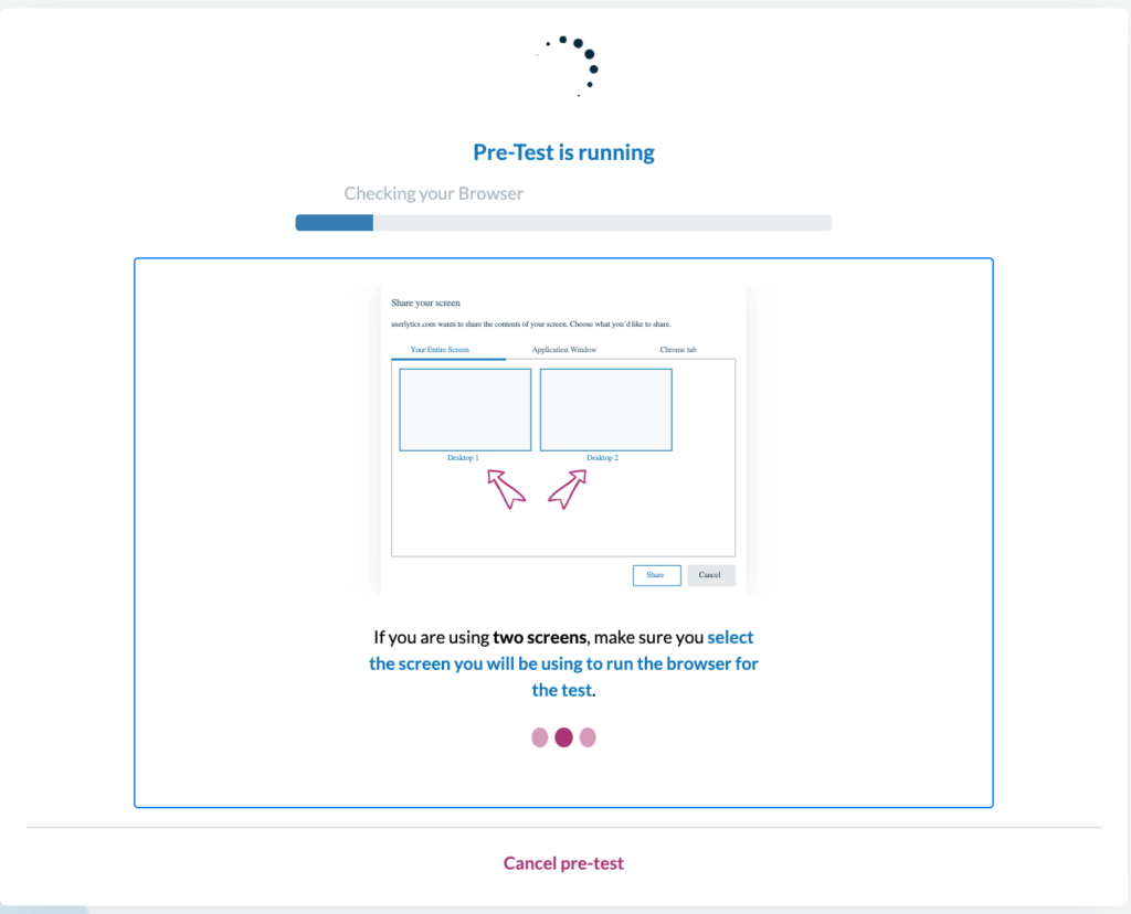 Overlay Web Recorder - Pre-test is running