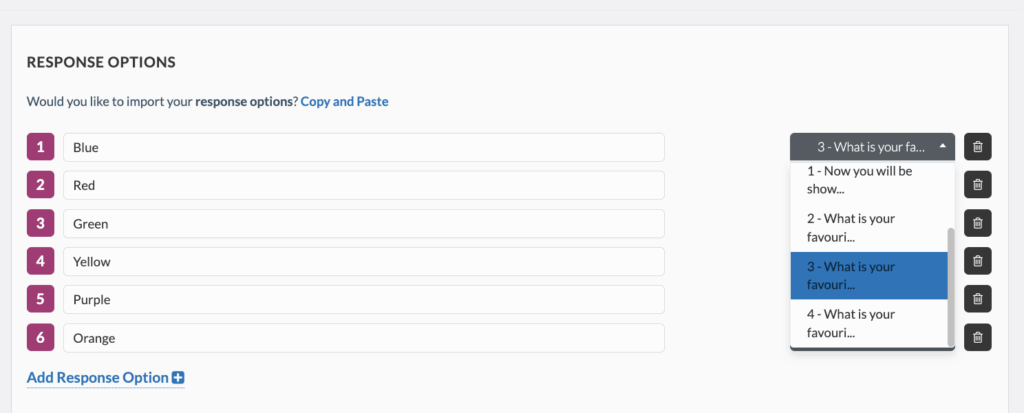 Userlytics Skipping Logic - Response Options