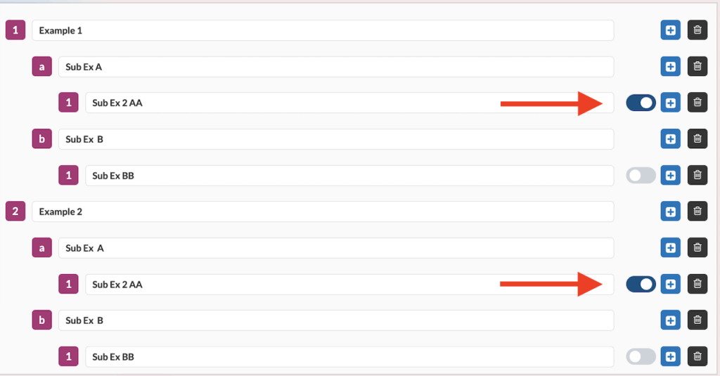 Userlytics Study Builder - Tree Testing Toggles