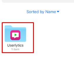 Recover iOS files - Find Userlytics Folder