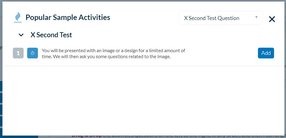 Userlytics Study Builder - X-second Test