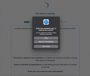 No-Download Web Recorder on Safari - Share entire screen