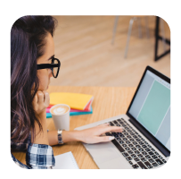 Woman doing a Userlytics test